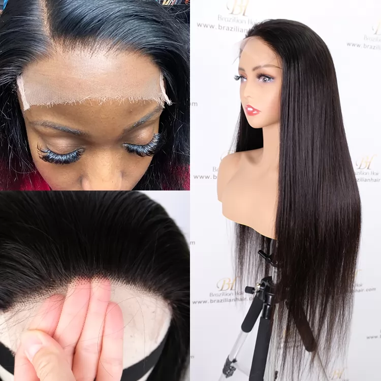 Brazilian Hair 5x5 HD Lace Closure Wig Custom 180% Density Human Hair Wigs