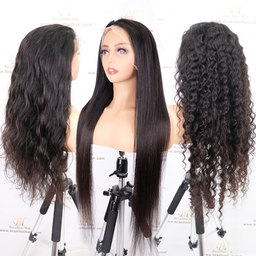 Brazilian Hair Company 13x4 13x6 Transparent Lace Frontal Wig 180% Density Custom Wigs For Women