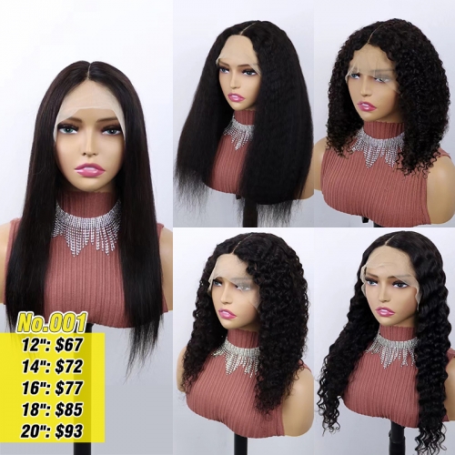 T-Part 13x4x1 Lace Bob Wig 150% Density 100% Human Hair Wig